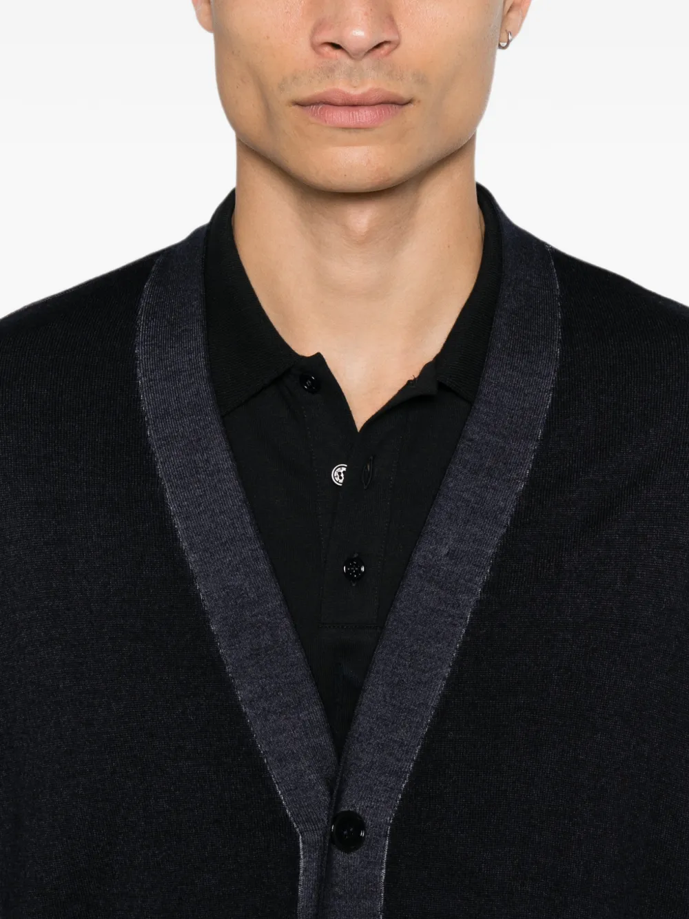 Emporio Armani Button-up vest Blauw