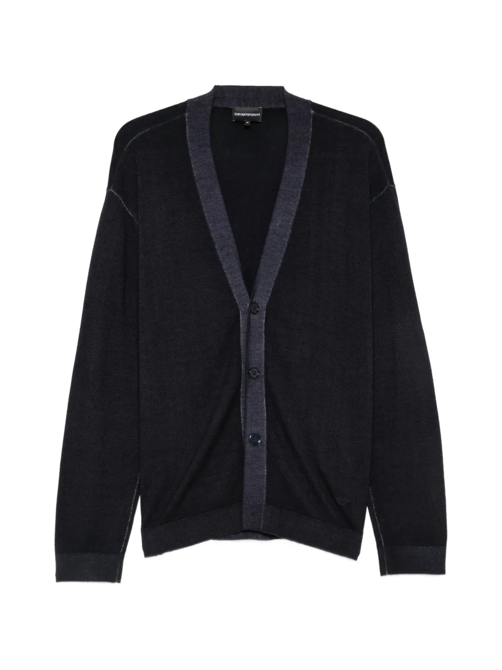 Emporio Armani button-up cardigan - Blue