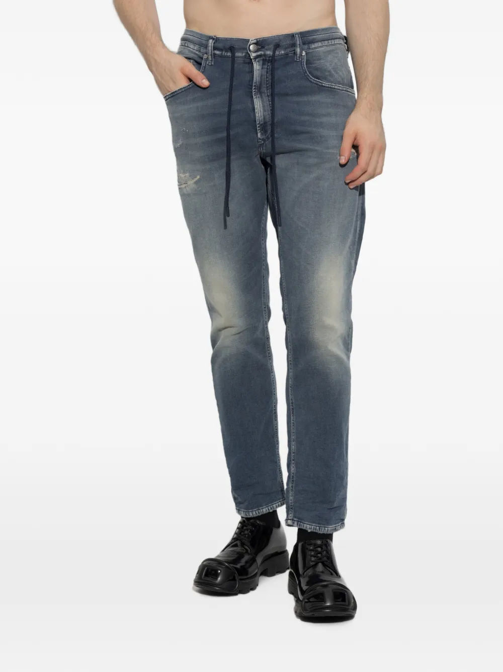 Diesel D-Krooley jeans met trekkoord Blauw