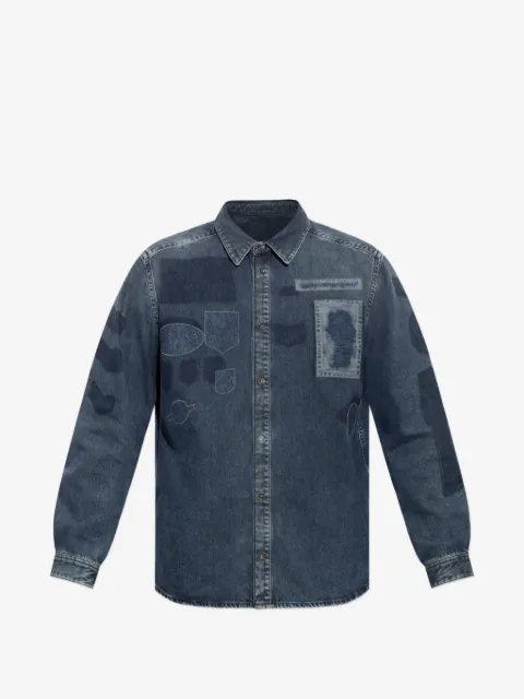 Diesel patch-detail denim shirt
