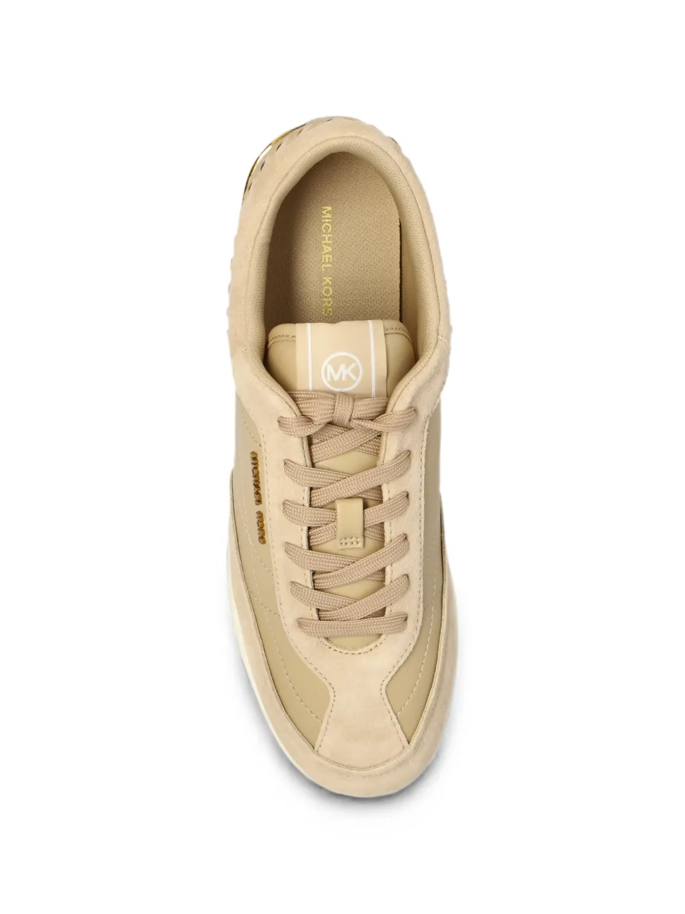 Michael Kors Nolan whipstitch sneakers Beige