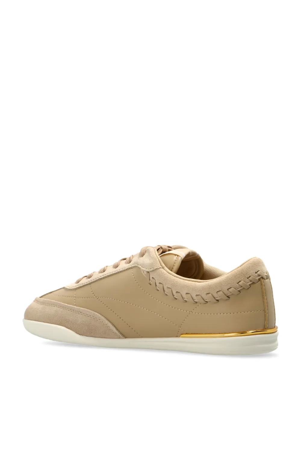 Michael Kors Nolan whipstitch sneakers Beige