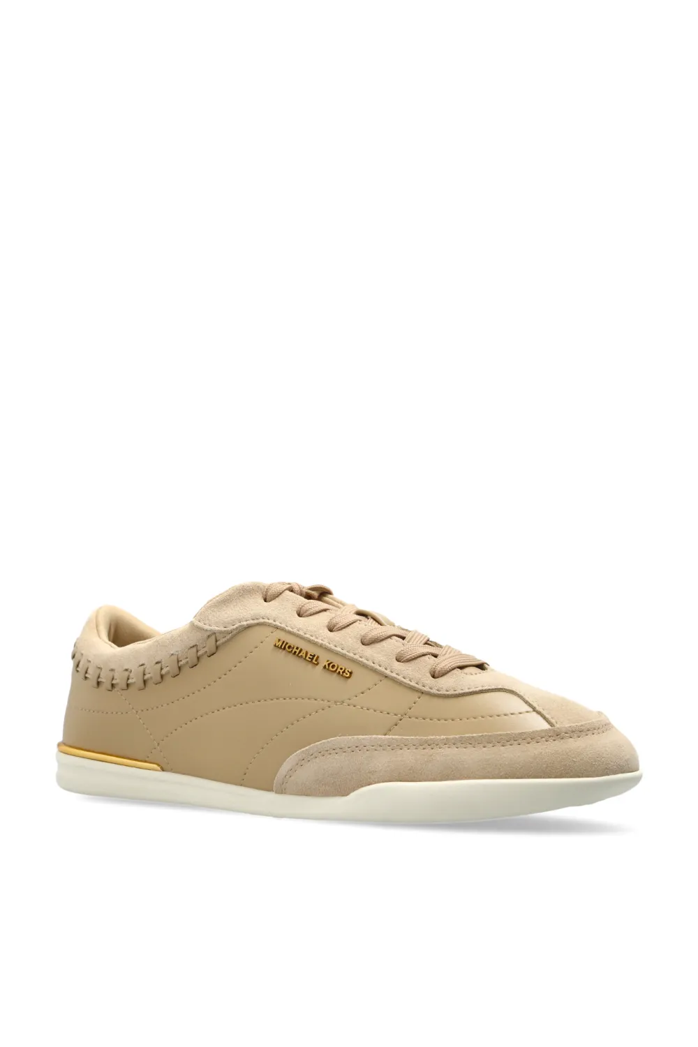Michael Kors Nolan whipstitch sneakers Beige