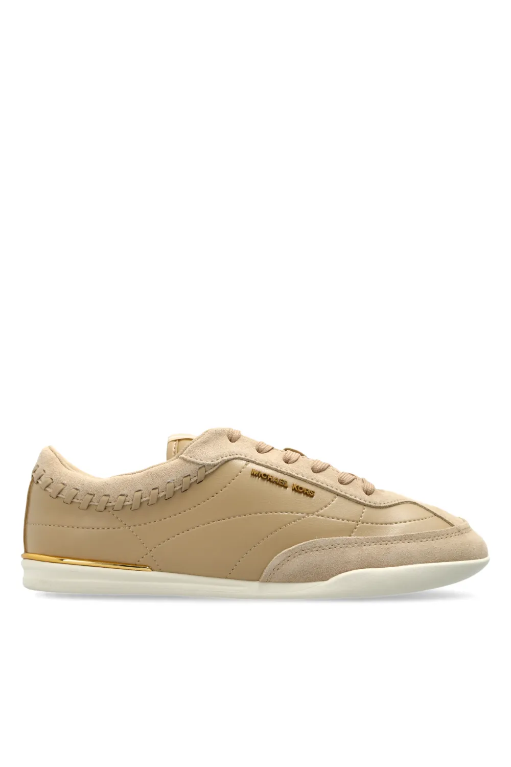 Michael Kors Nolan whipstitch sneakers Beige