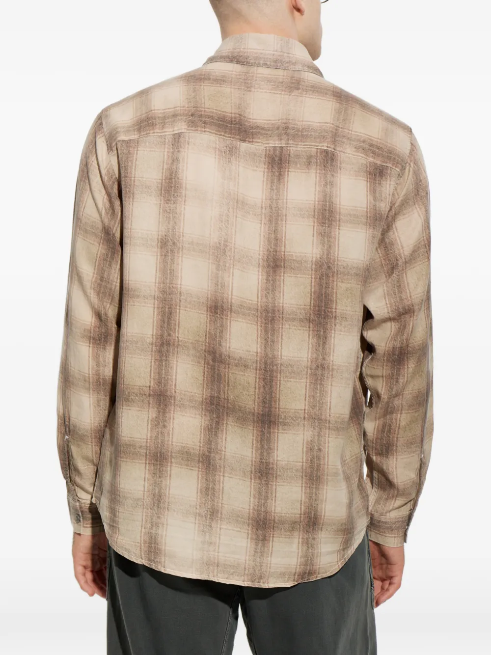 Diesel Overhemd met geborduurd logo Beige