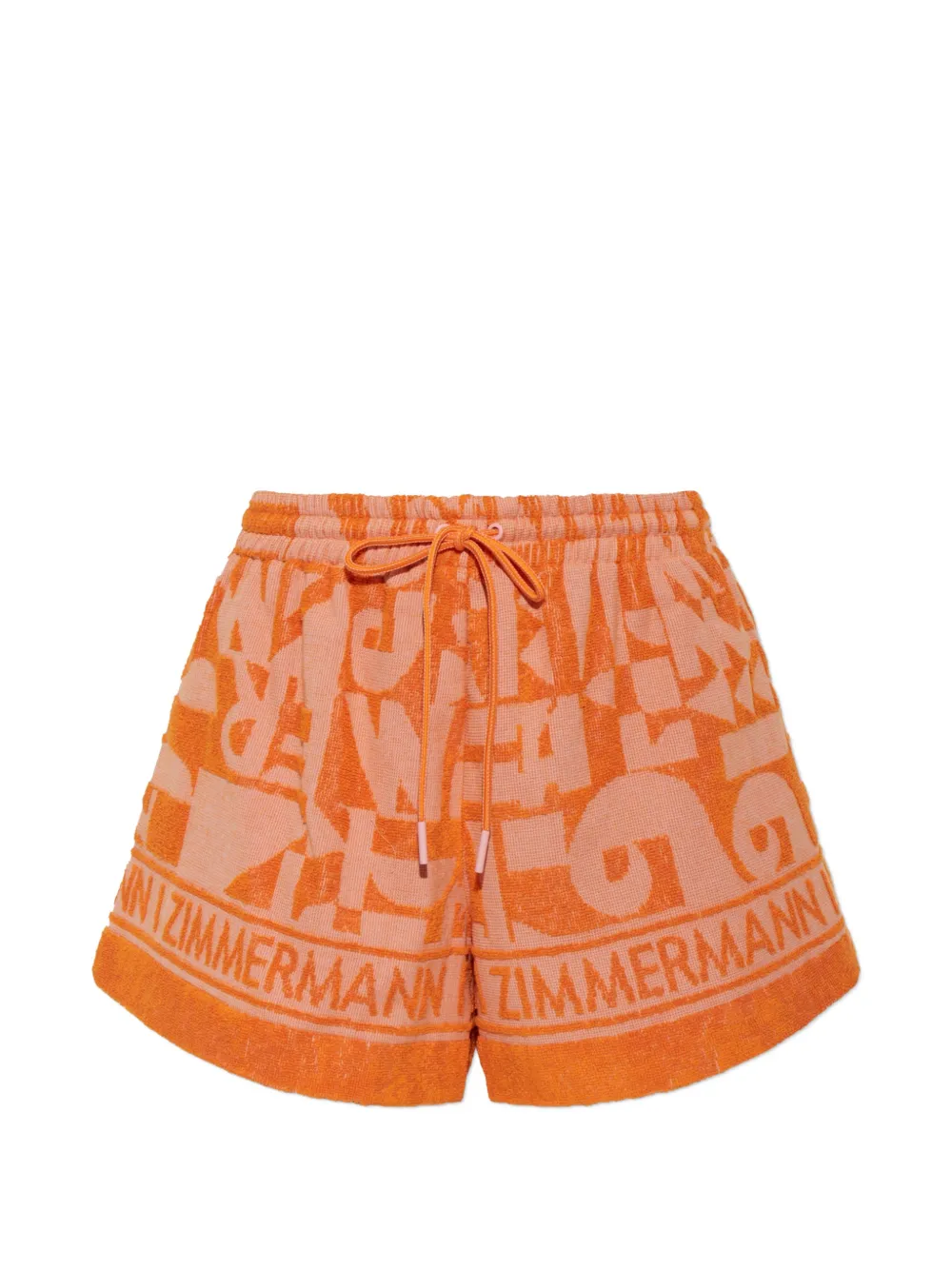 ZIMMERMANN Solstice logo-jacquard shorts - Orange