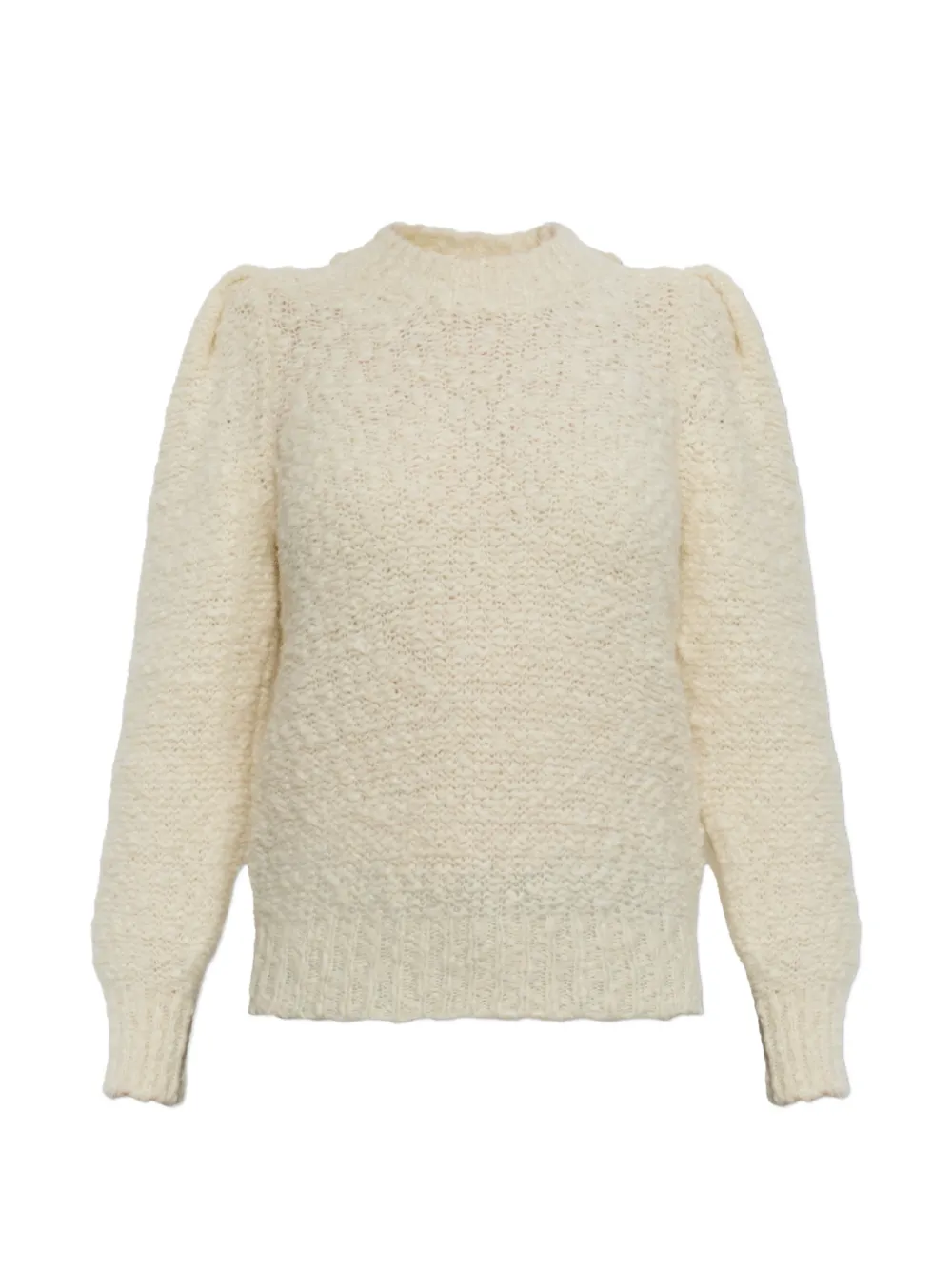 ISABEL MARANT Emma puff-sleeve sweater - Neutrals