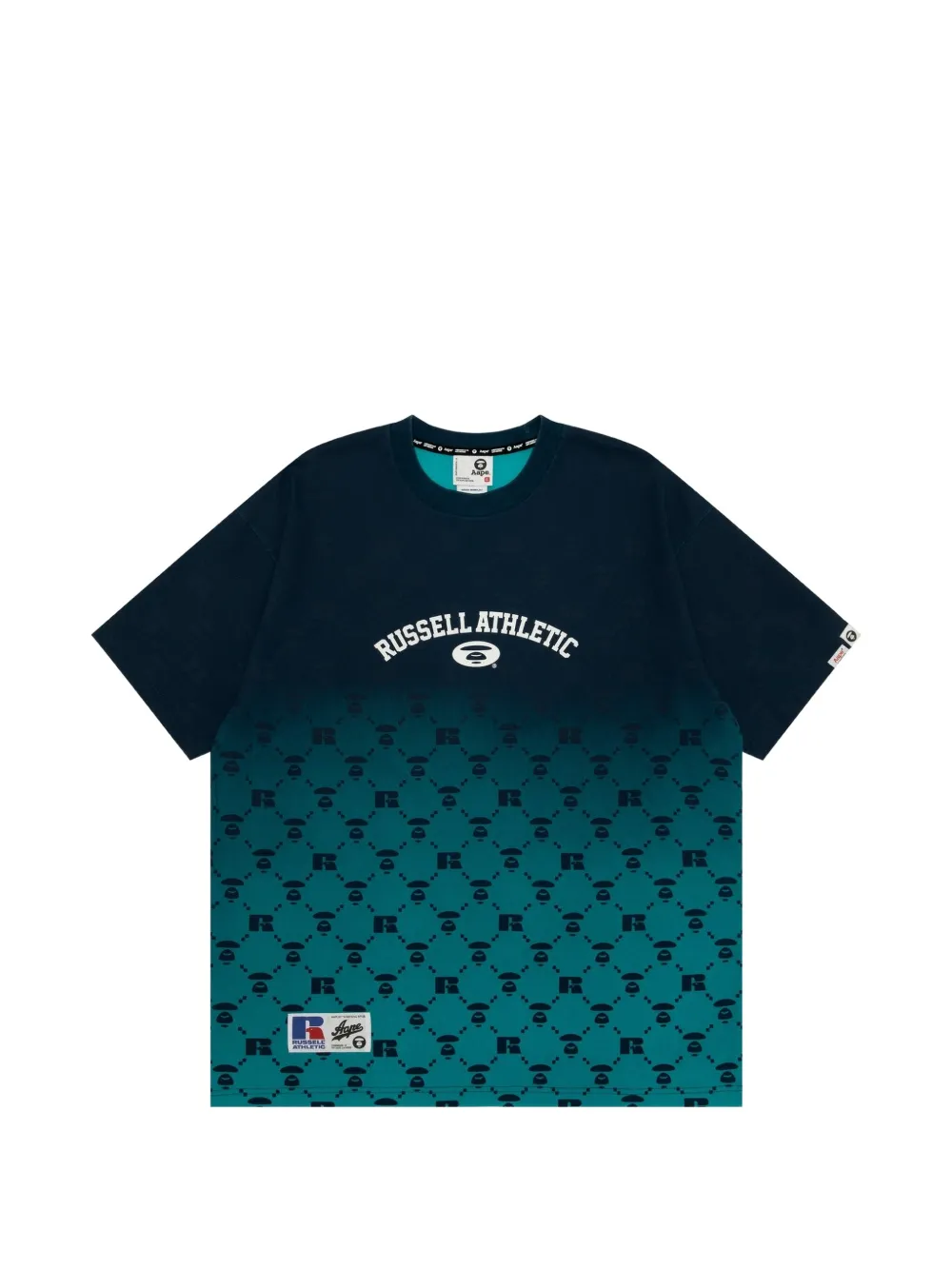 AAPE BY *A BATHING APE® x Russell Athletic logo-patterned T-shirt