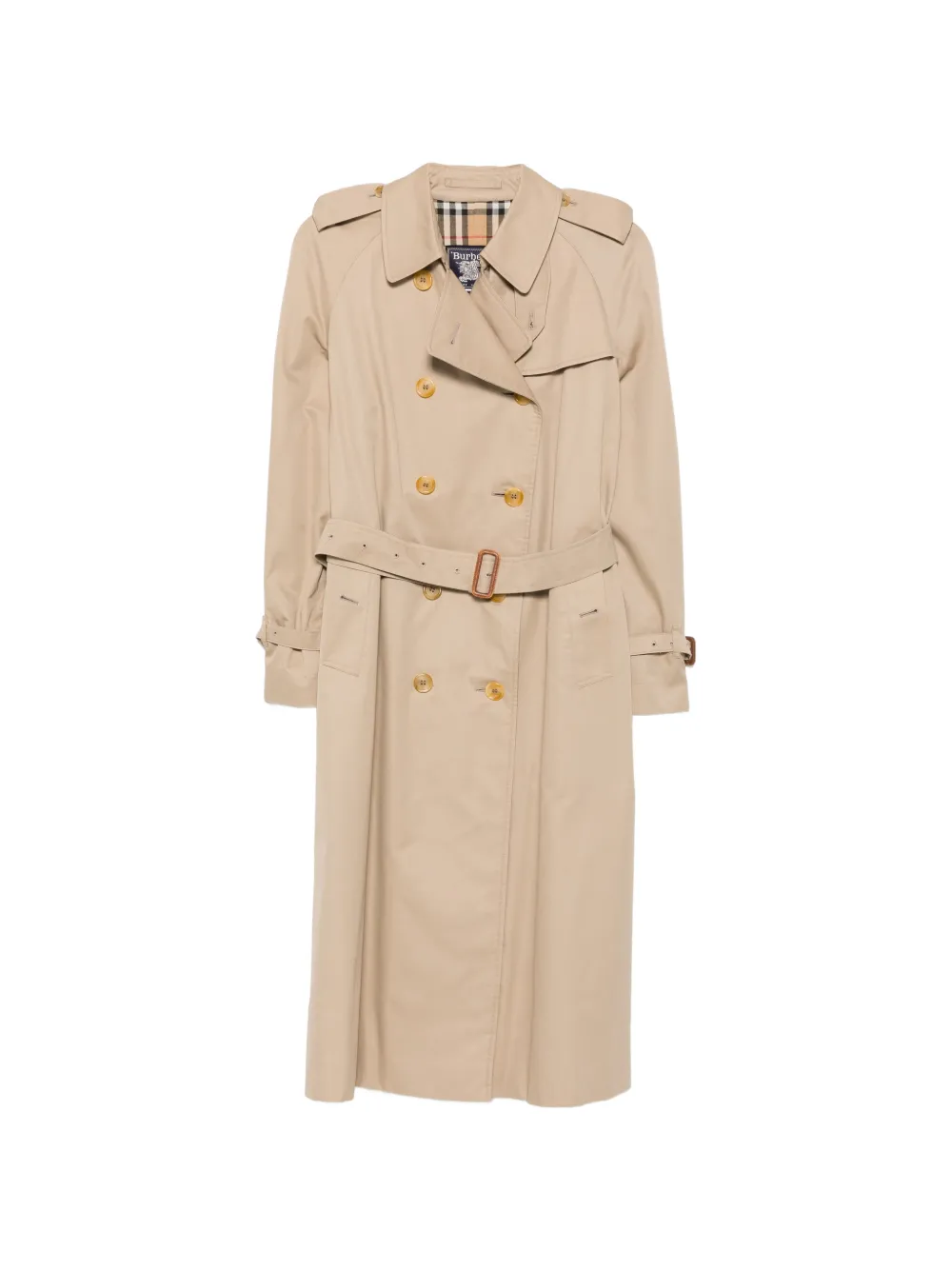 Burberry Pre-Owned 1990s double-breasted trench coat - Nude
