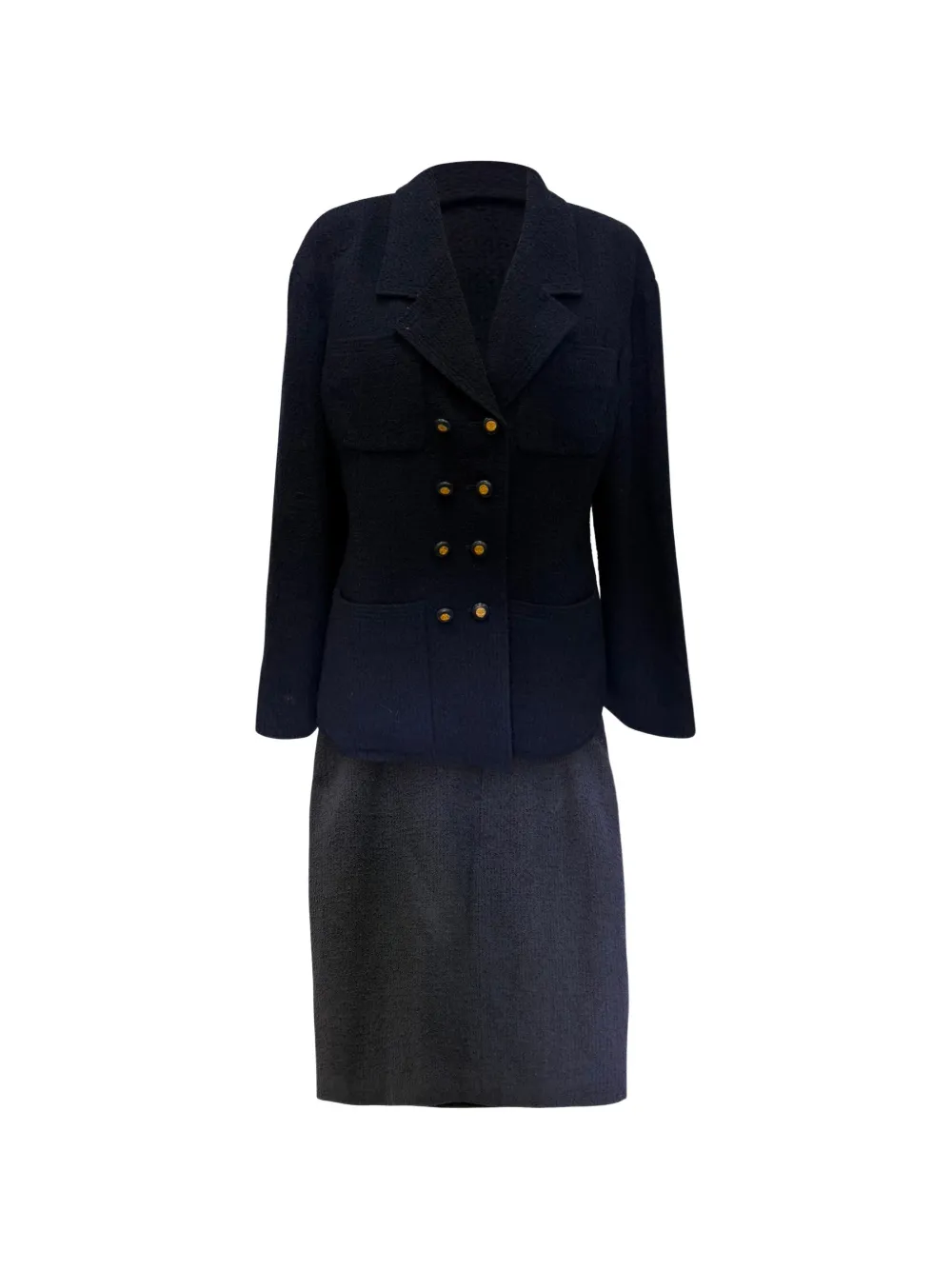 CHANEL Pre-Owned 1994 double-breasted skirt suit - Black