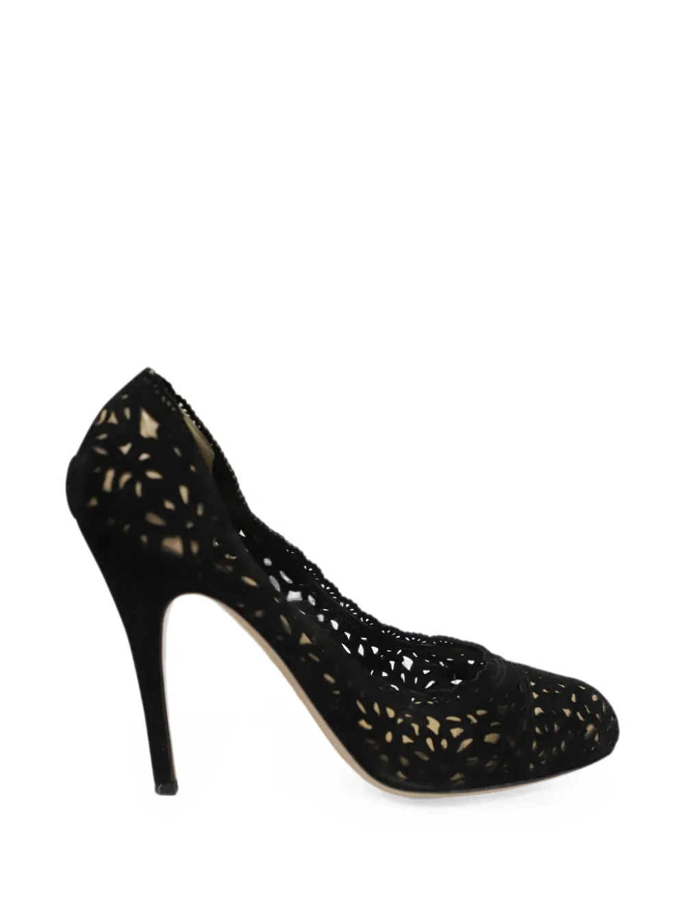 Valentino Garavani Pre-Owned laser cut pumps - Schwarz