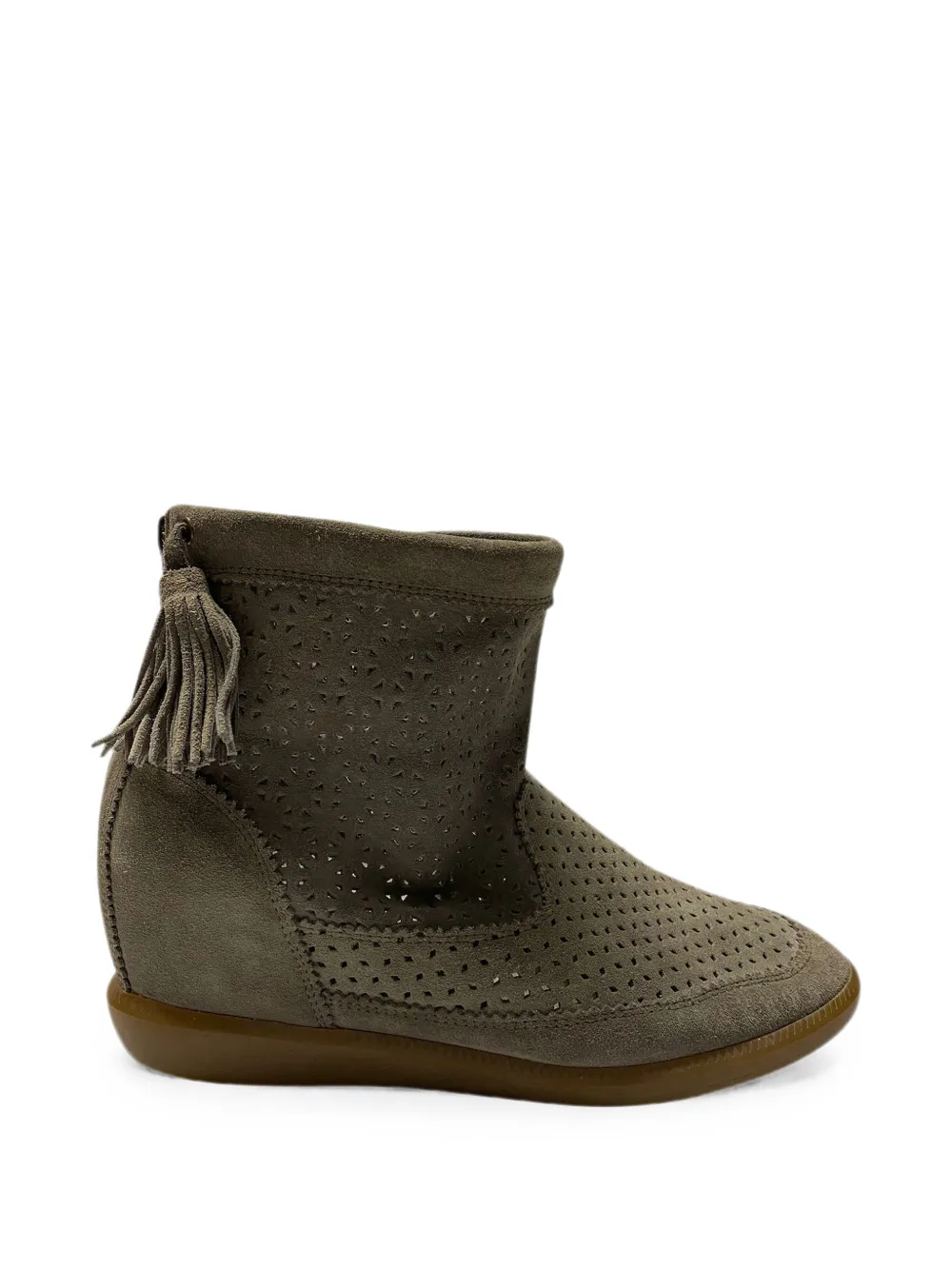 Isabel Marant Vintage Basley perforated ankle boots - Grau