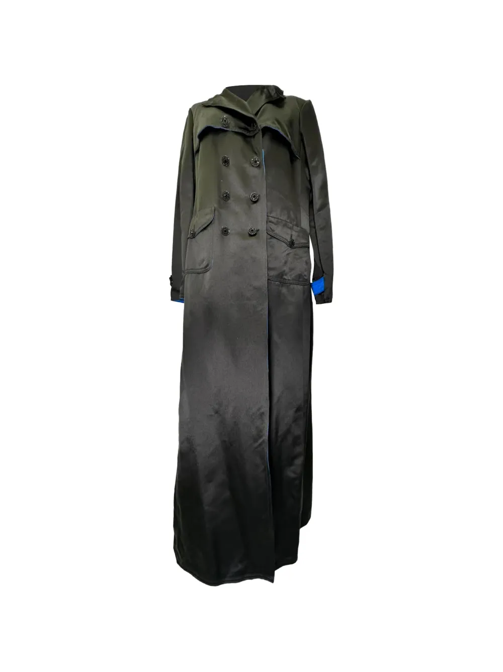 CHANEL Pre-Owned double-breasted trench coat - Black