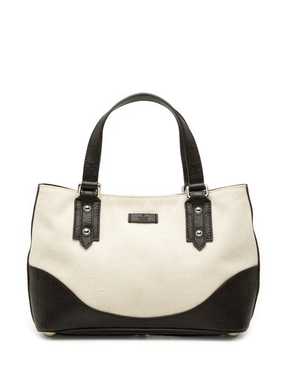 Gucci Pre-Owned 2000-2015 Guccissima Trimmed Canvas handbag - Nude