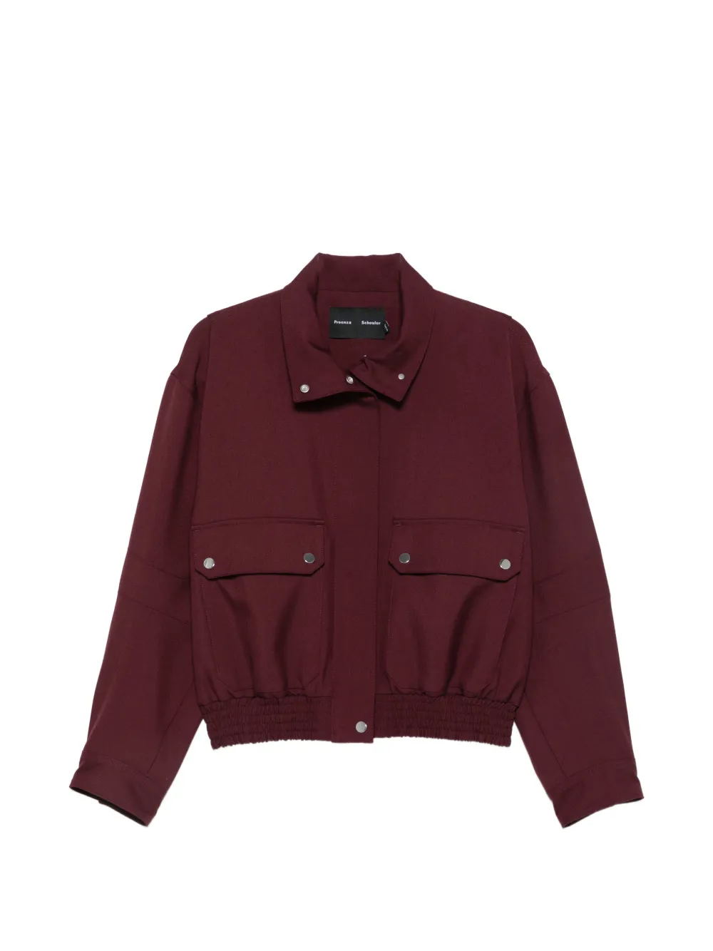 Proenza Schouler elasticated-hem flap-pocket jacket - Red