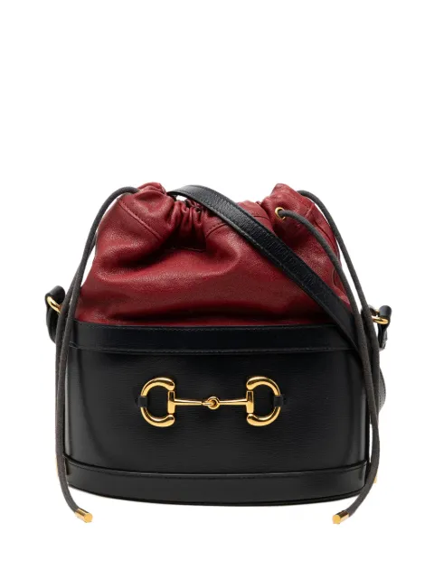 Gucci Pre-Owned 2016-2026 Calfskin Horsebit 1955 bucket bag