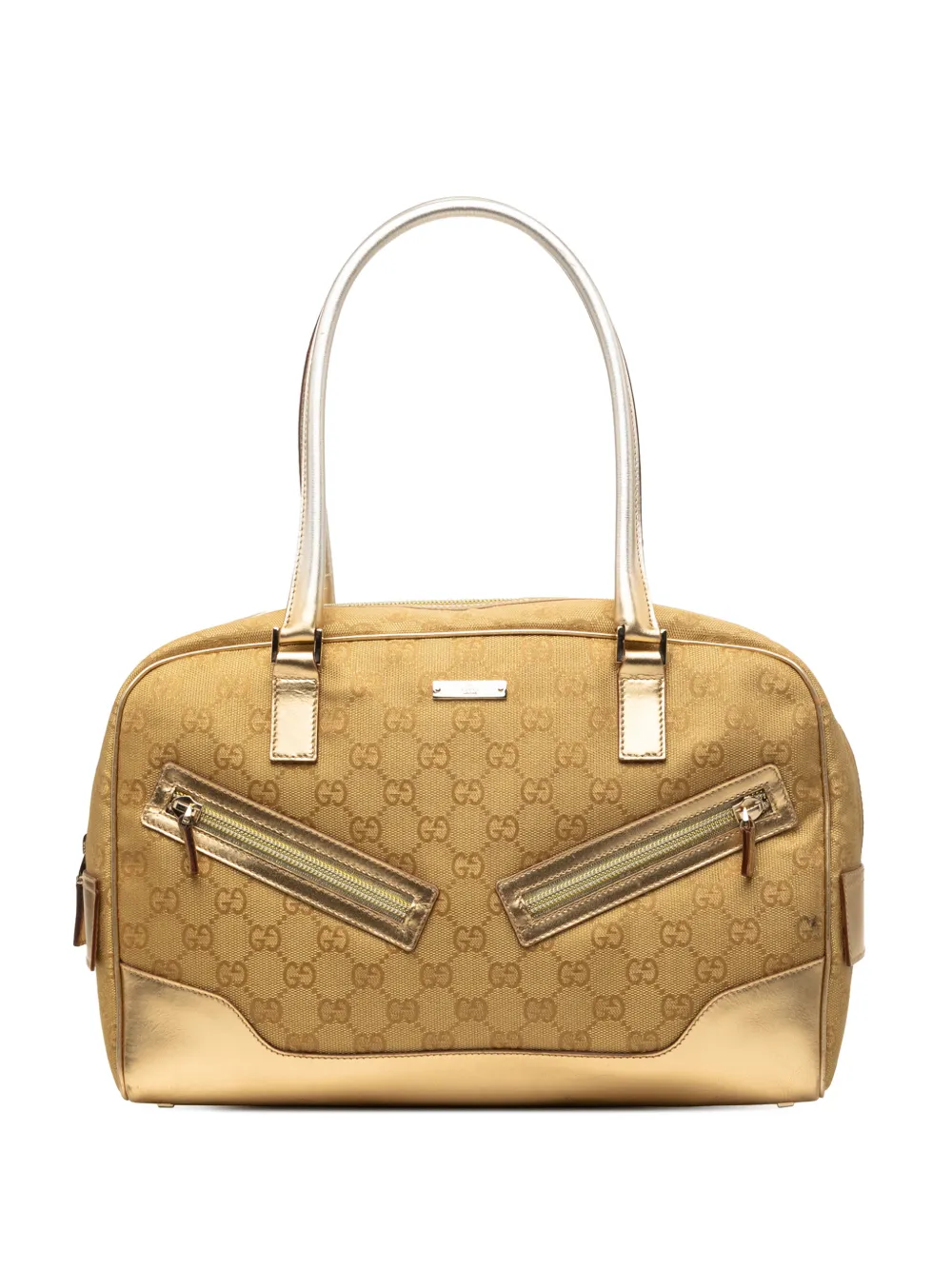 Gucci Pre-Owned 2000-2015 GG Canvas handbag - Gold