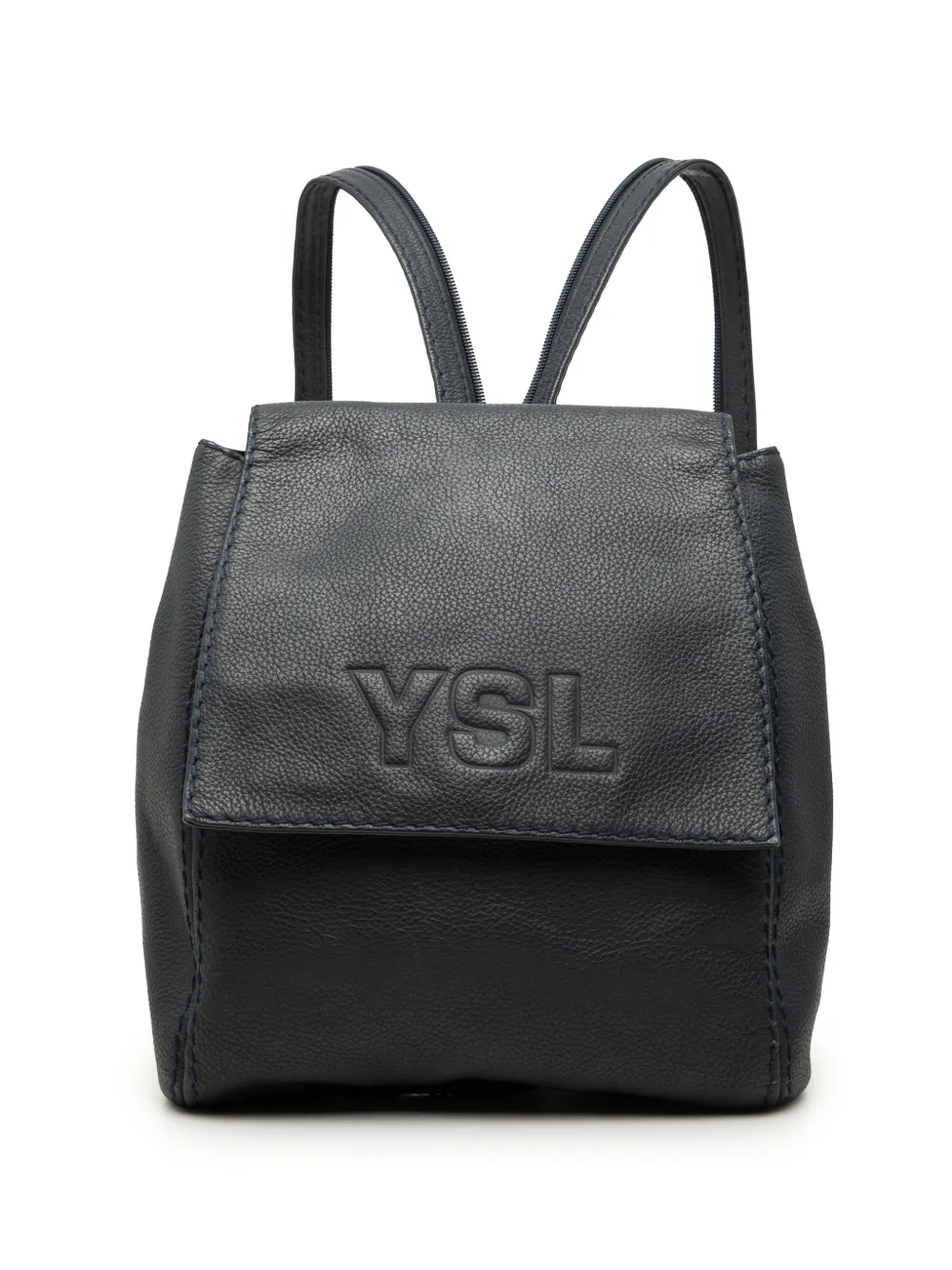 Saint Laurent Pre-Owned 2000-2012 Embossed Leather backpack - Blu