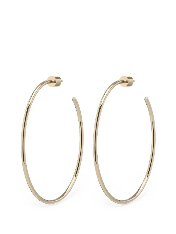 Jennifer Fisher Thread Hoop Earrings in Gold
