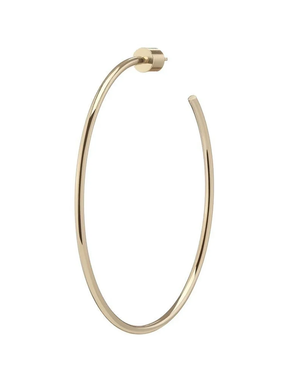 Jennifer Fisher Thread Hoop Earrings in Gold, view 2