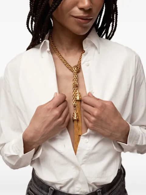 Sylvia Toledano collar de cadena con detalle de borlas