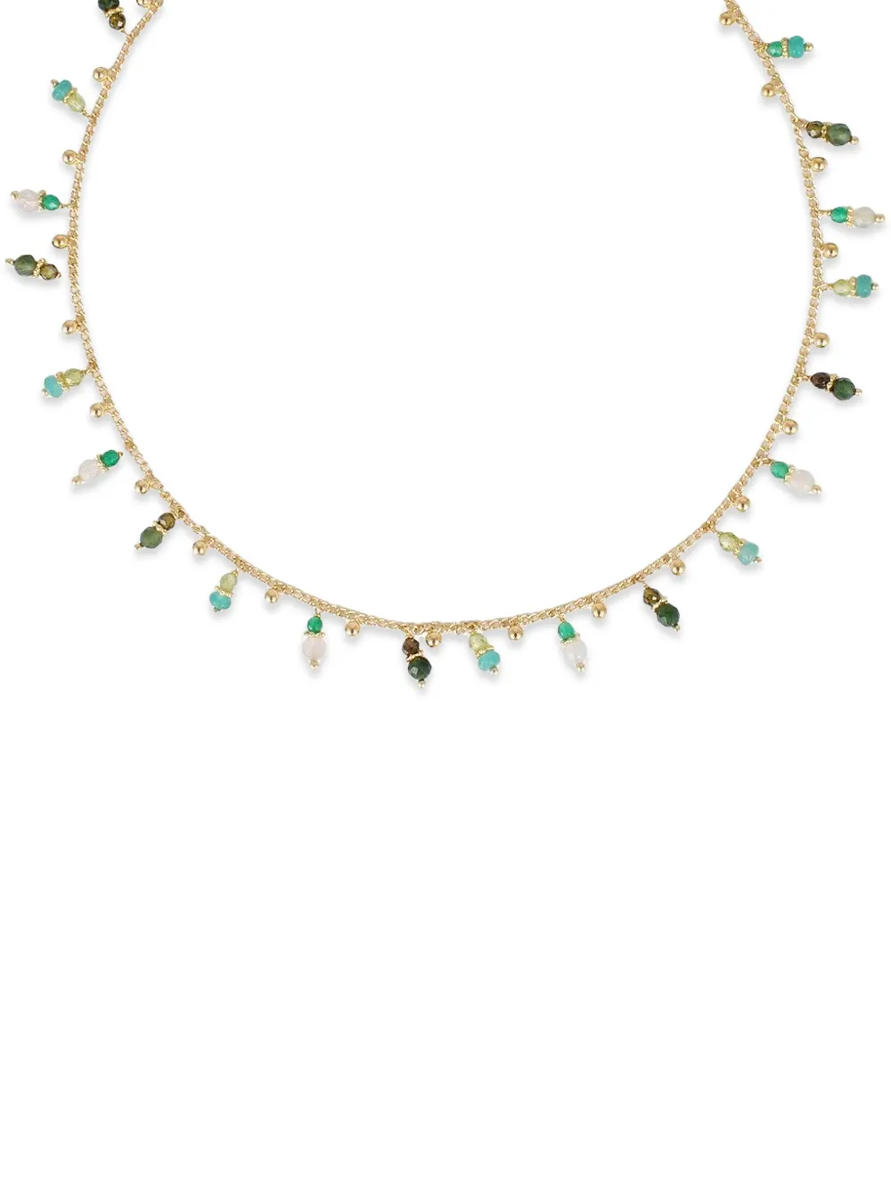 Gas Bijoux turquoise-embellished necklace - Gold