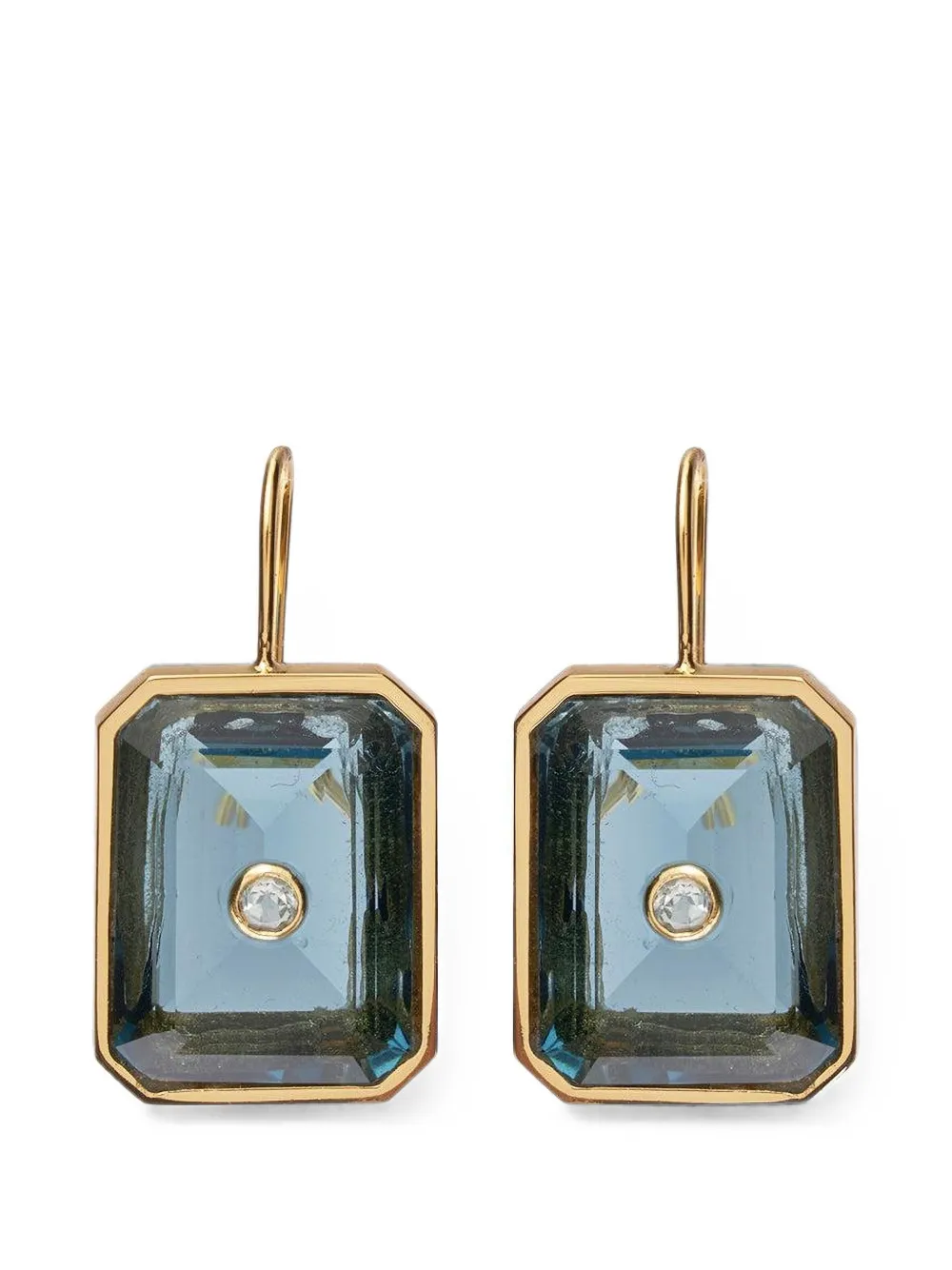 Lizzie Fortunato Tile topaz earrings - Oro