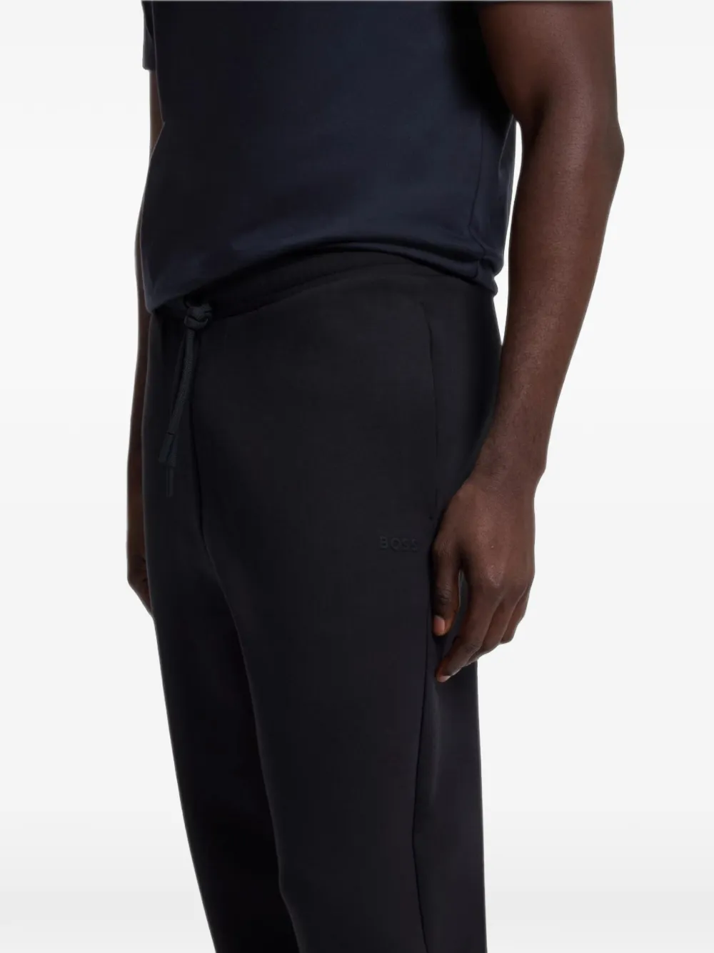 BOSS jersey track pants Blauw
