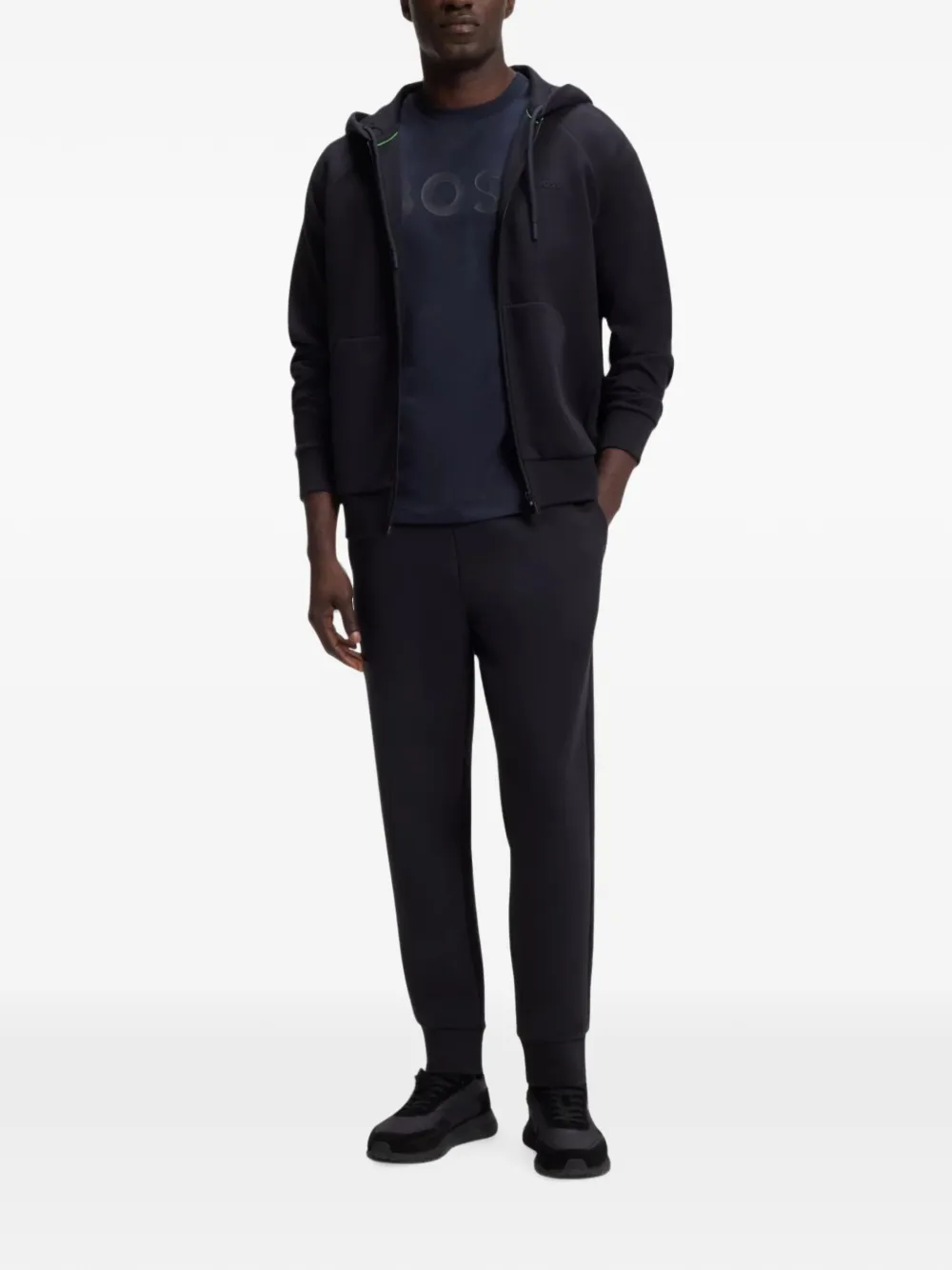 BOSS jersey track pants Blauw