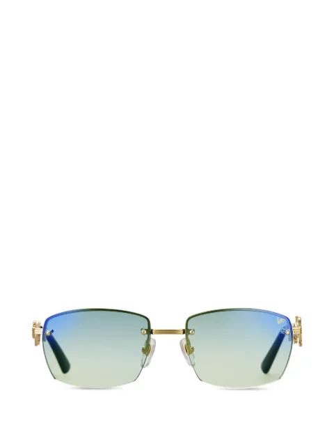 Vintage Frames Company Cashier rimless rectangle-frame sunglasses