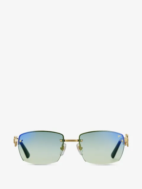 Vintage Frames Company نظارة شمس 'كاشير' بتصميم مستطيل وبدون إطار