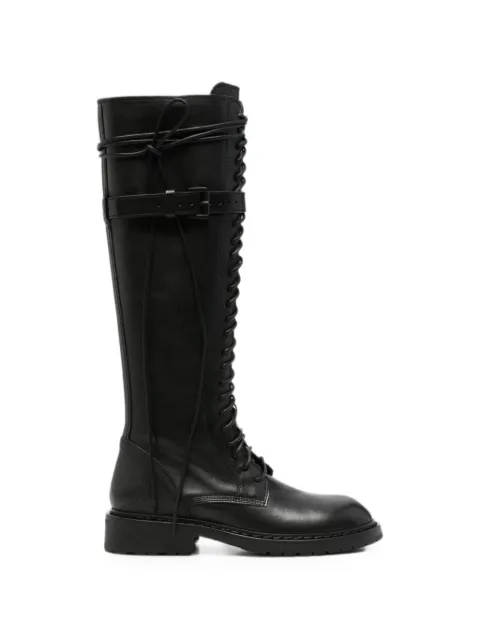 Ann Demeulemeester buckle-fastening lace-up boots