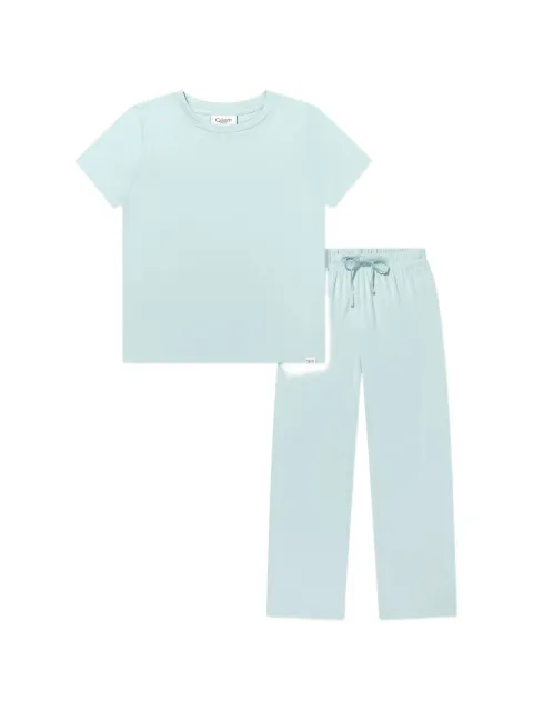 Calmm short-sleeve drawstring pajamas