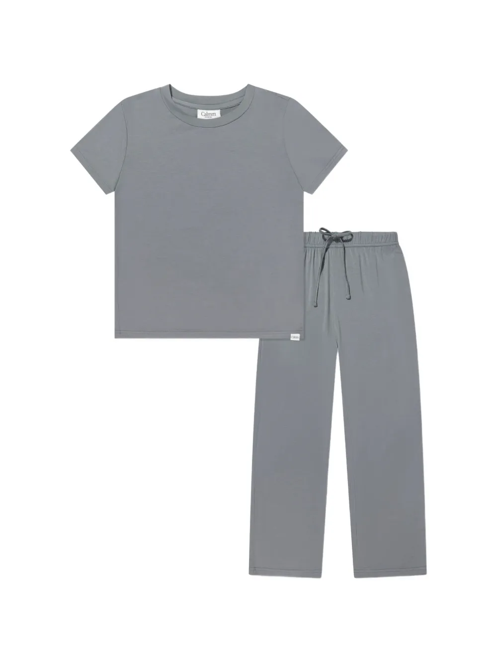 Calmm drawstring-waist pajamas - Grau