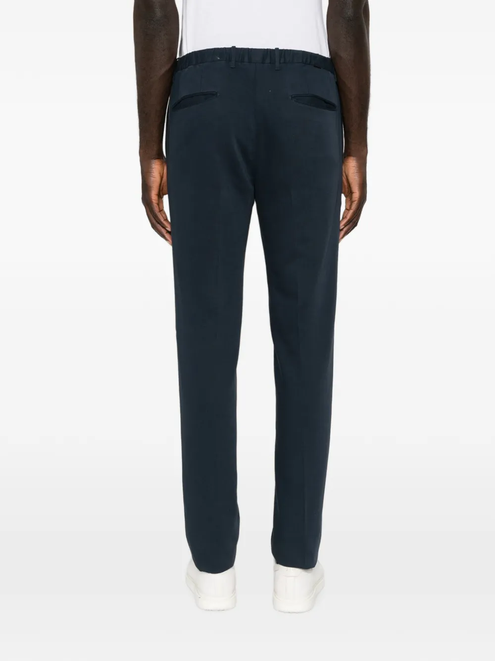 Incotex Straight plooibroek Blauw
