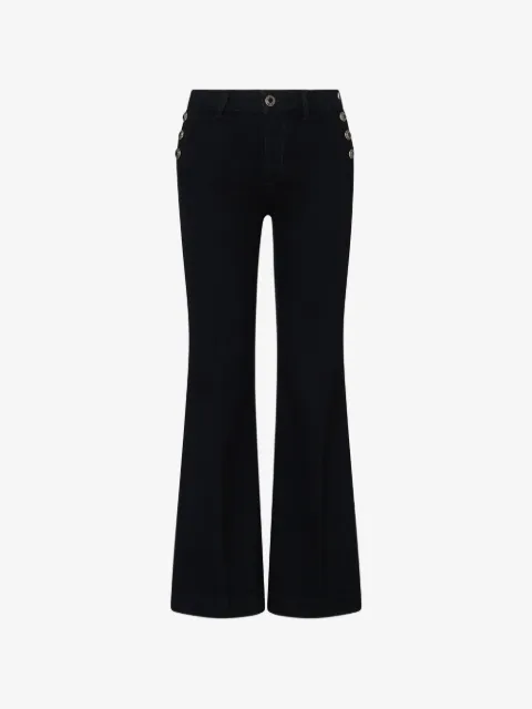 LIU JO flare jeans with jewel buttons