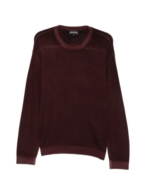 Emporio Armani jersey de lana con cuello redondo