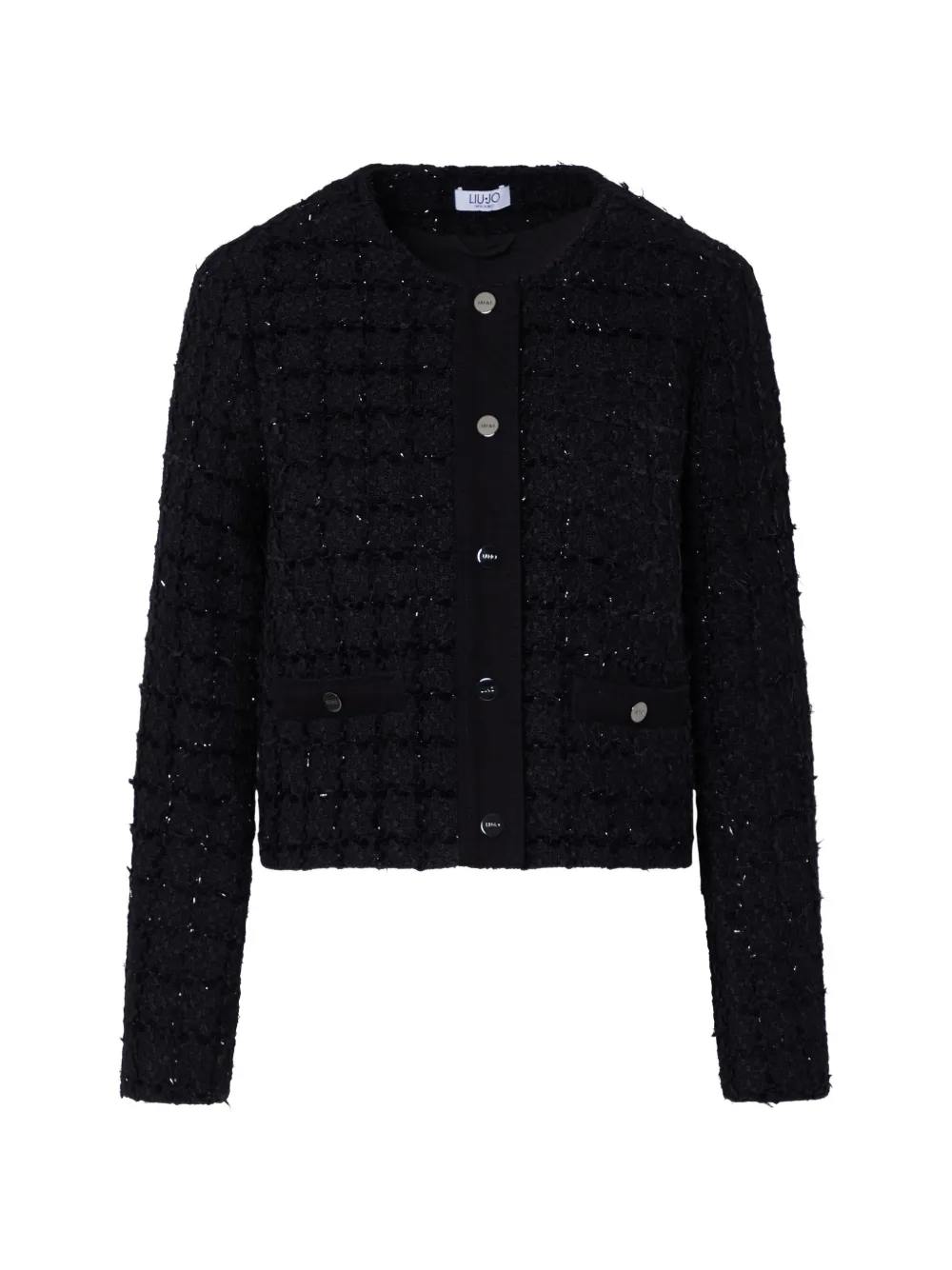 LIU JO bouclé jacket - Nero