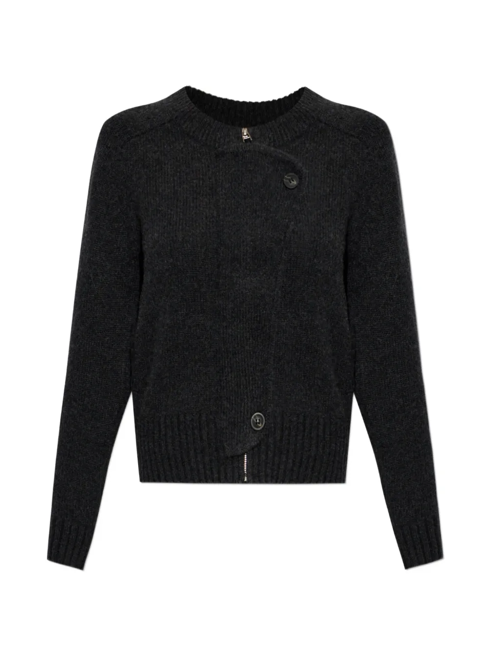 ISABEL MARANT Murielle zip-up cardigan - Grigio