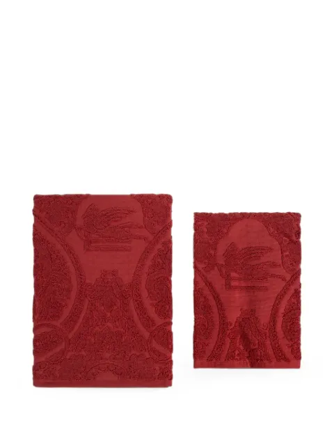ETRO HOME set de dos toallas de cachemira Pegaso