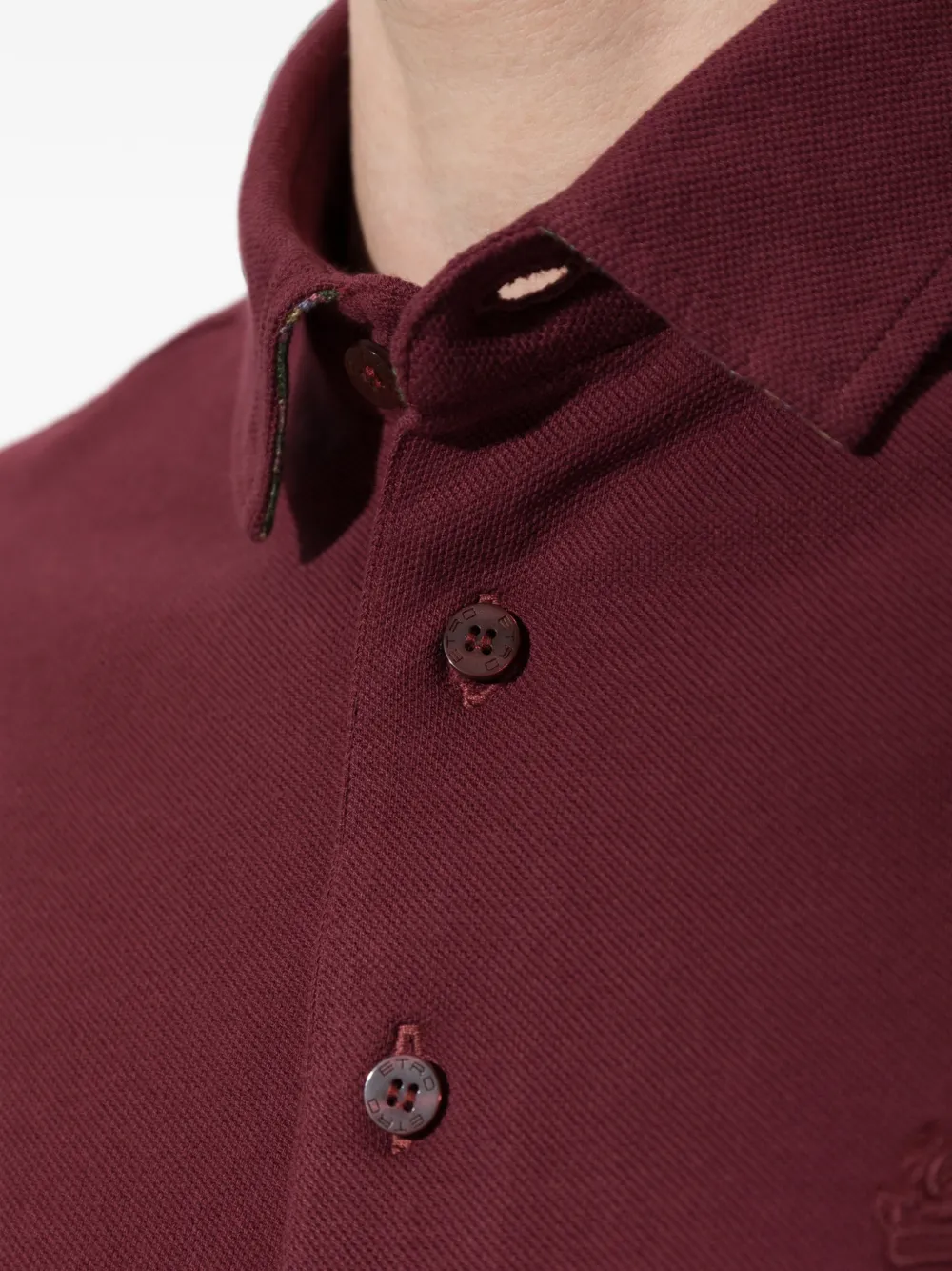 ETRO Poloshirt met geborduurd logo Rood