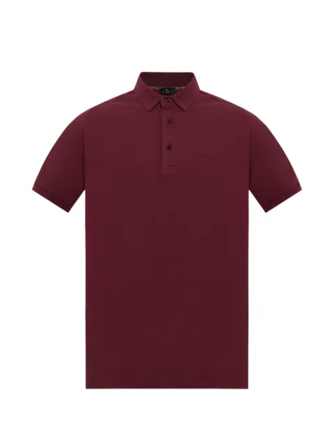 ETRO Camisa polo com logo bordado