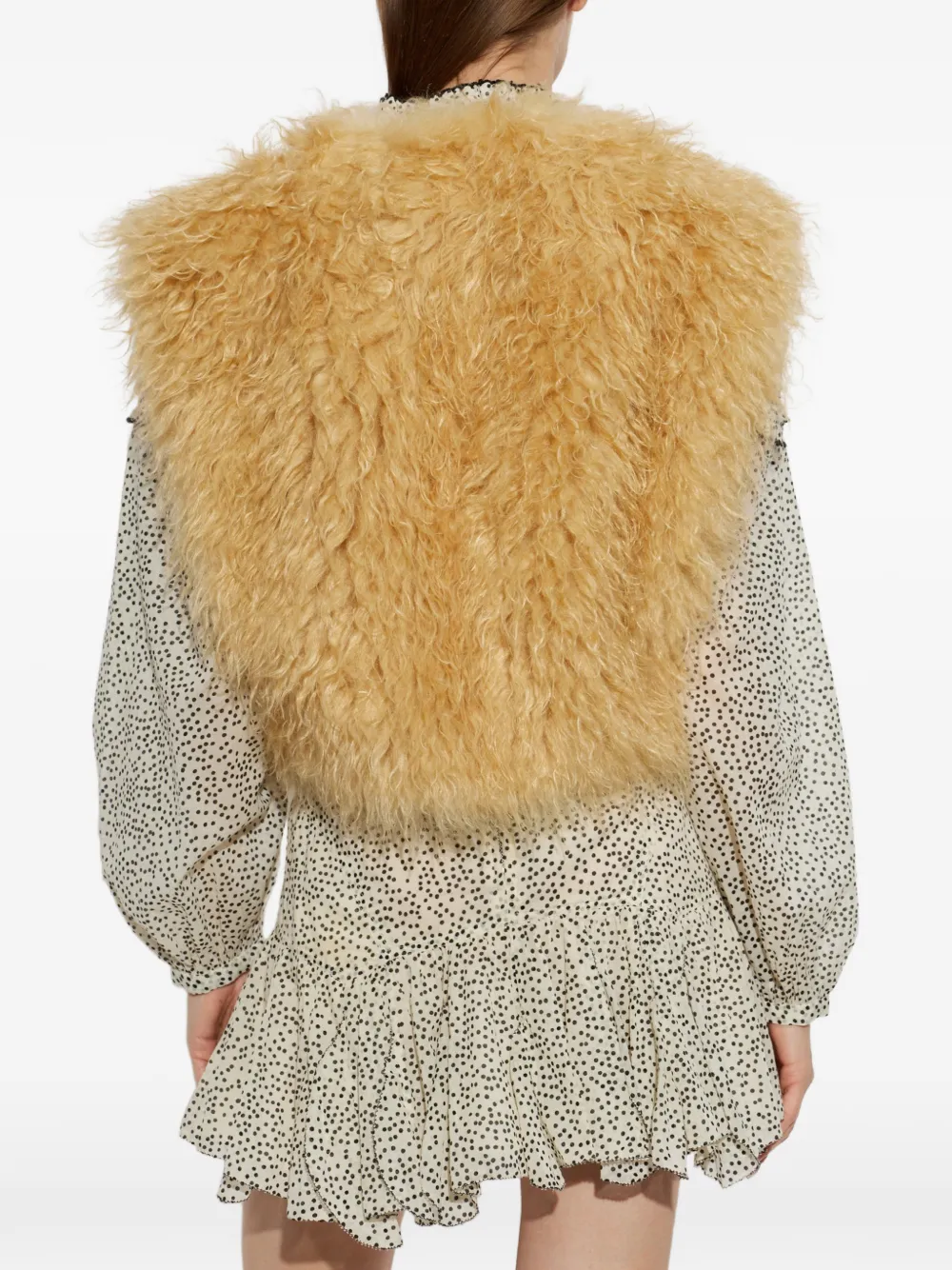 ISABEL MARANT faux-fur vest Beige