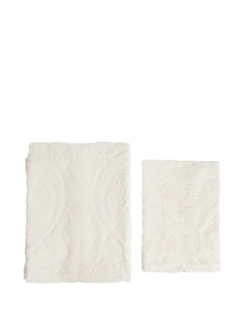 ETRO HOME lot de deux serviettes à motif cachemire en jacquard