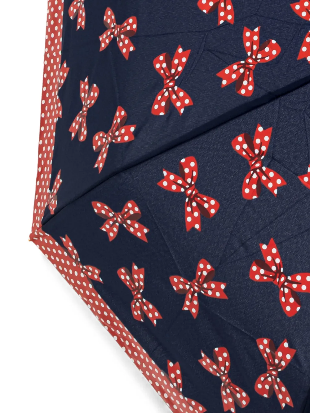 Moschino Paraplu met stippen en strik-print Blauw