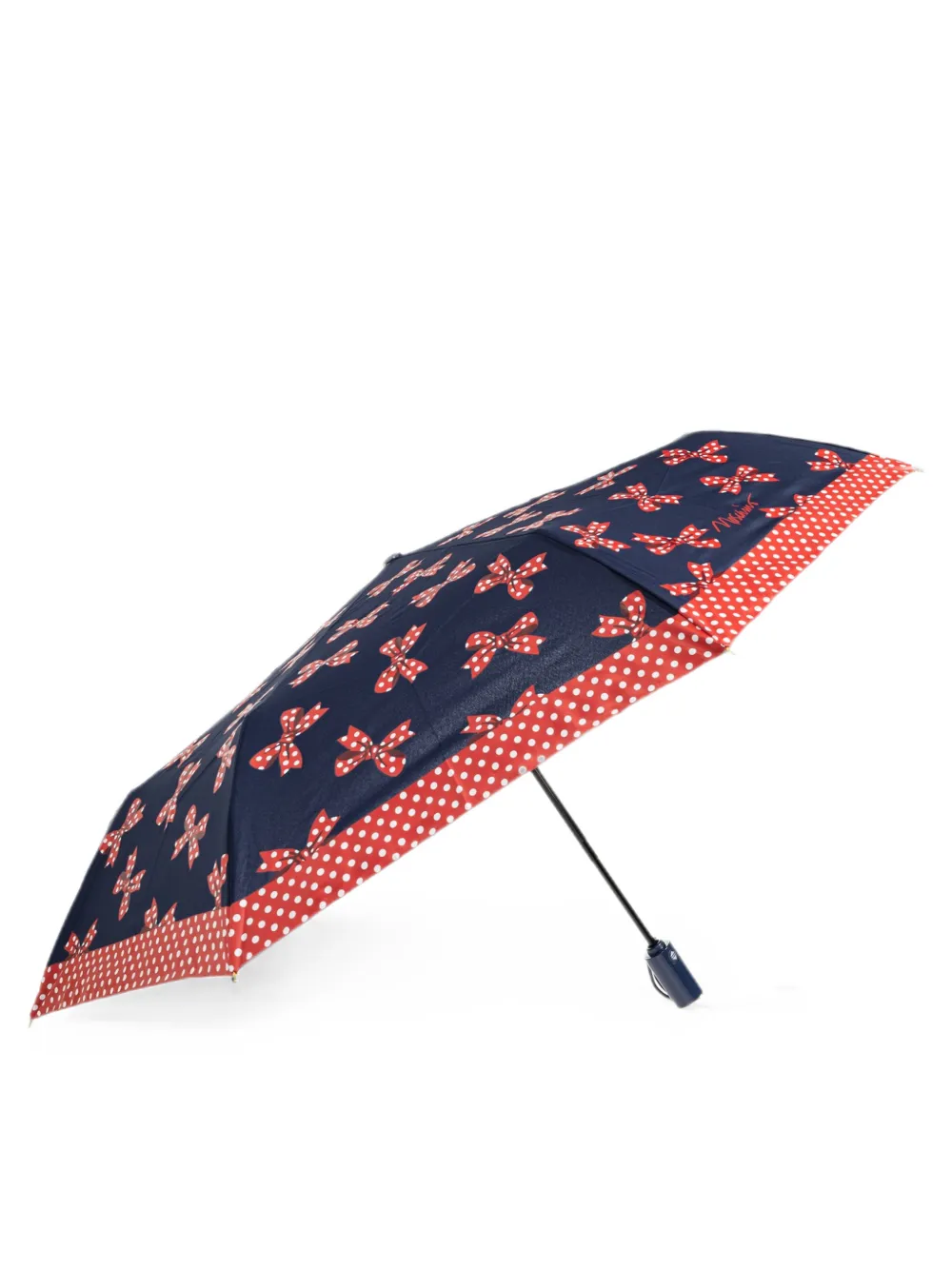 Moschino bow-print polka-dot umbrella - Blu