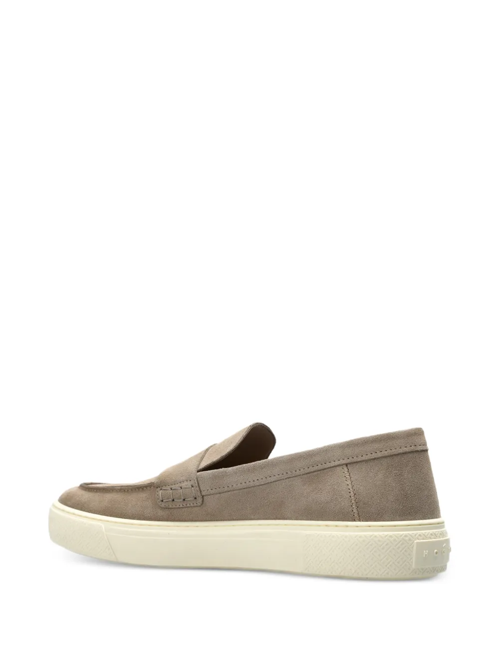Hogan suede loafers Beige