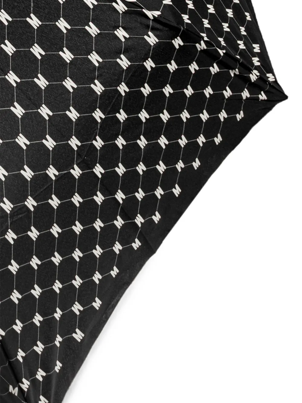 Moschino Monogram Foldable Umbrella In Multi