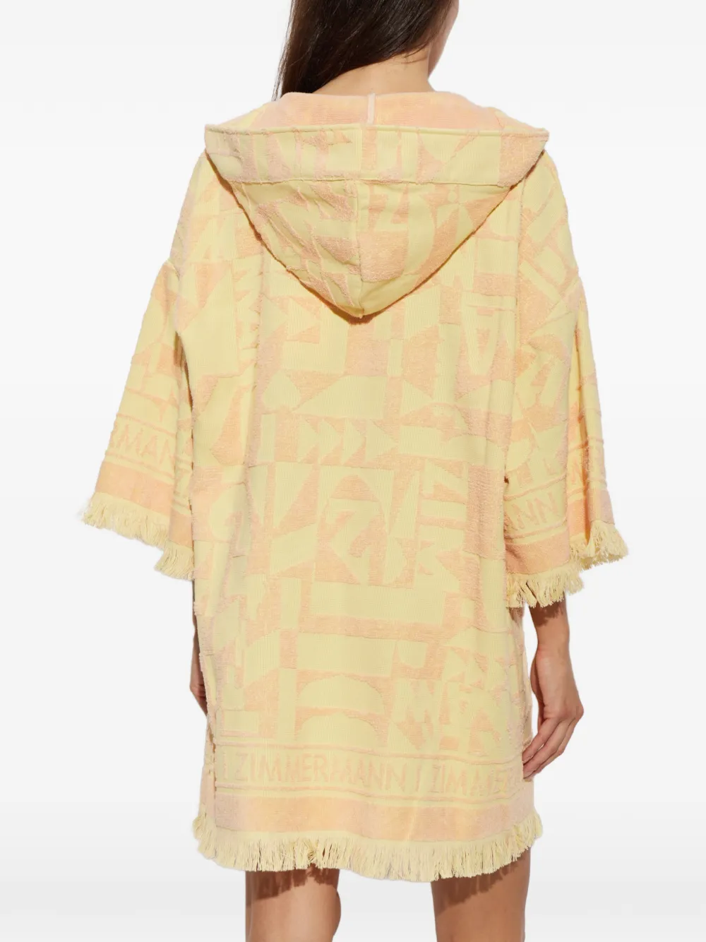 ZIMMERMANN Solstice mini-jurk met logo-jacquard Geel