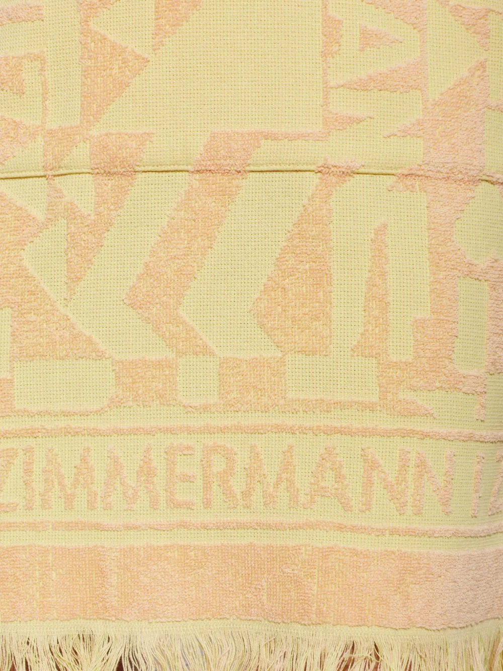 ZIMMERMANN Solstice mini-jurk met logo-jacquard Geel